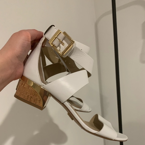 Michael Kors White leather ankle strap sandals - Picture 11 of 13